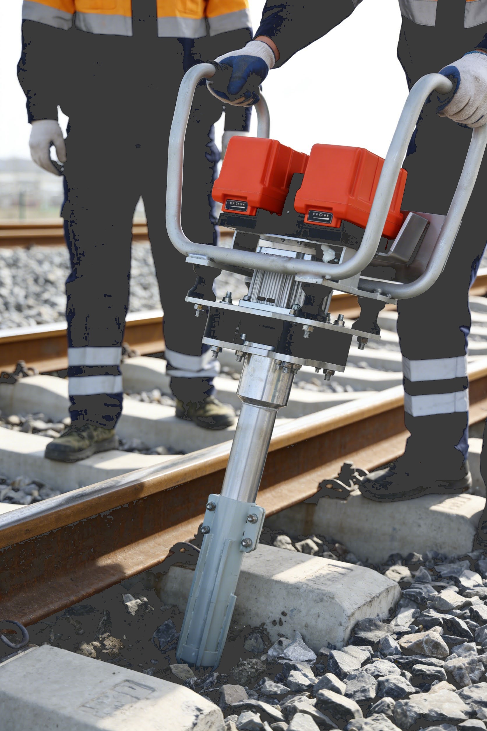 Rail Tamping Machine in action